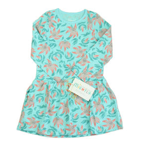 Mightly Girls Turquoise Tiger Lily Dress size: 2-5T